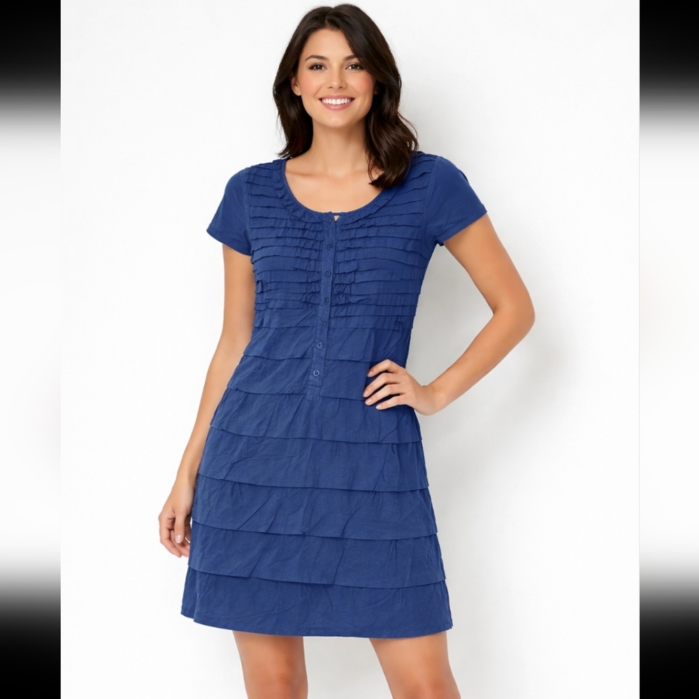 J. Crew Navy Layered Mini Dress